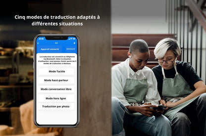 Traducteurs-écouteurs AI M3 Bluetooth intelligent prenant en charge 144 langues
