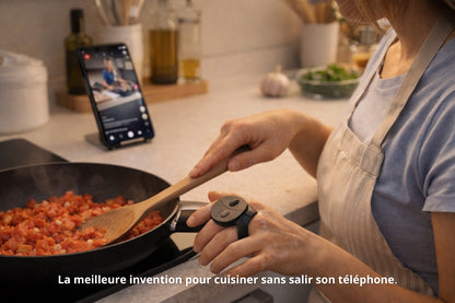 Bague connectée Bluetooth à roulette pour téléphone