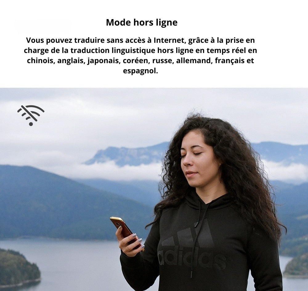 Traducteurs-écouteurs AI M3 Bluetooth intelligent prenant en charge 144 langues